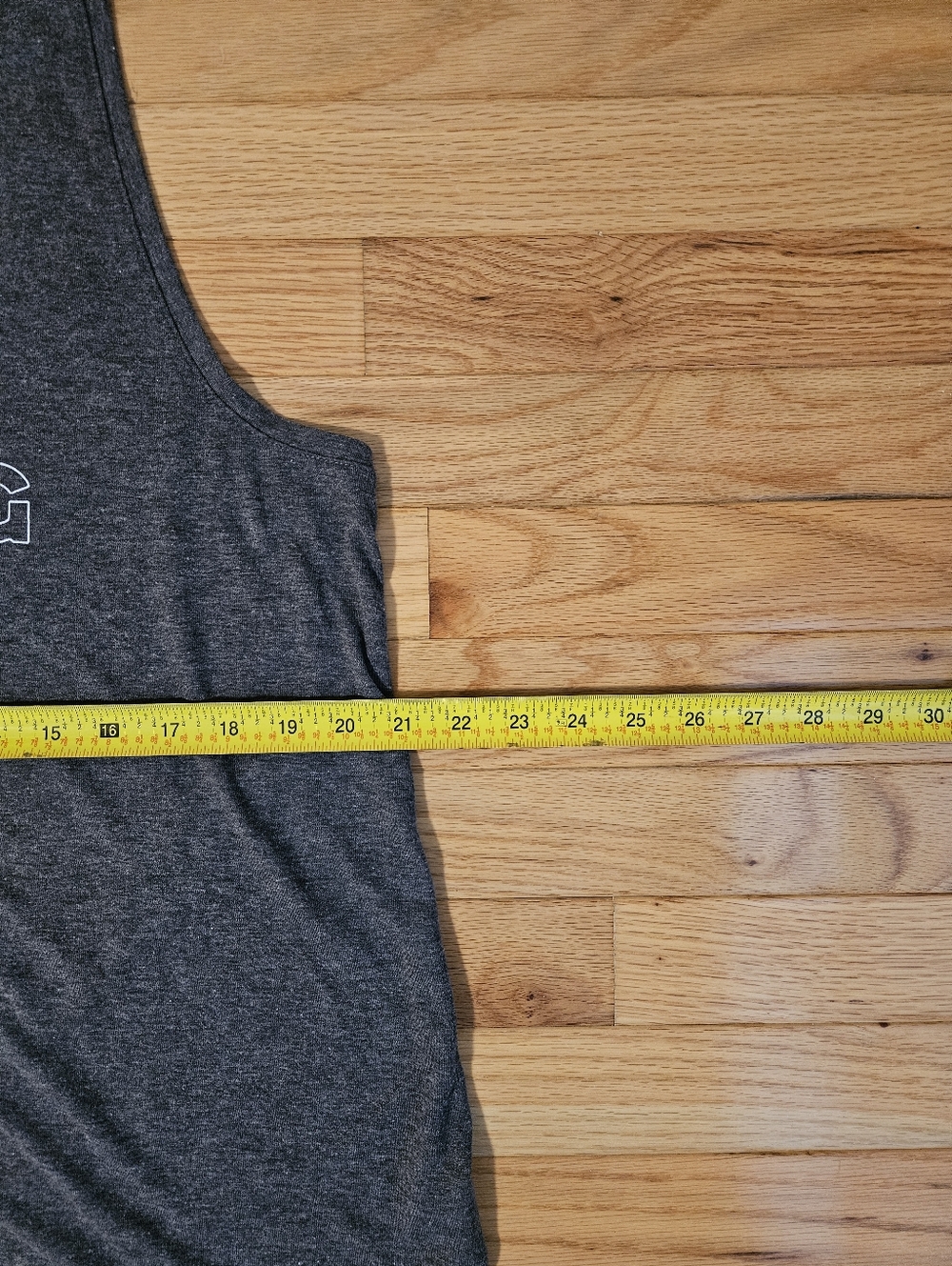 Old Navy Active Go-Dry Women's Tank. Dark Grey. Size XL. "Calm Mind String Heart - Picture 5 of 6
